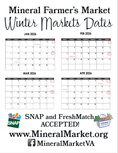 Winter Markets Dates
